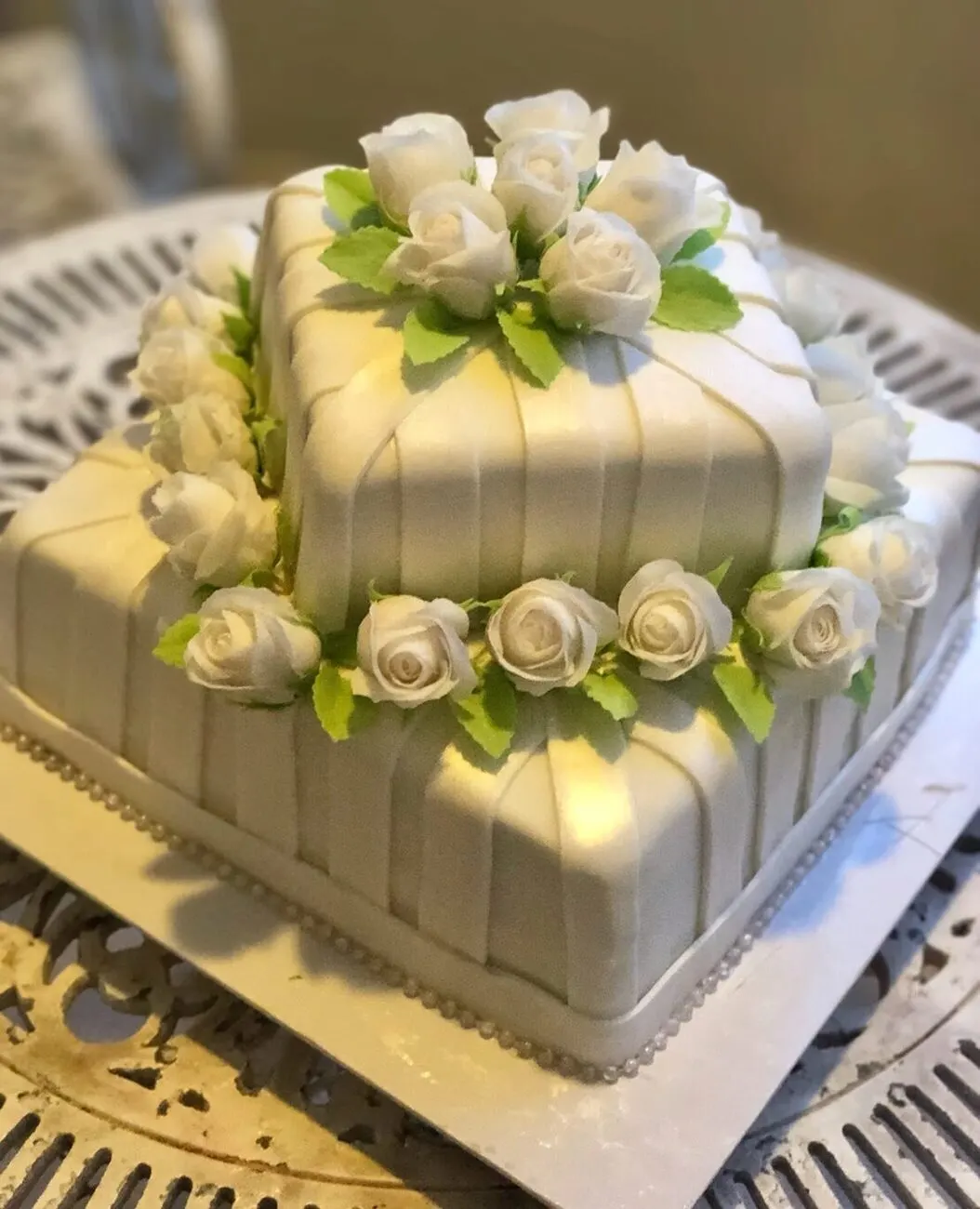 Wedding or engagement cake by Fainaz Milhan, 2019