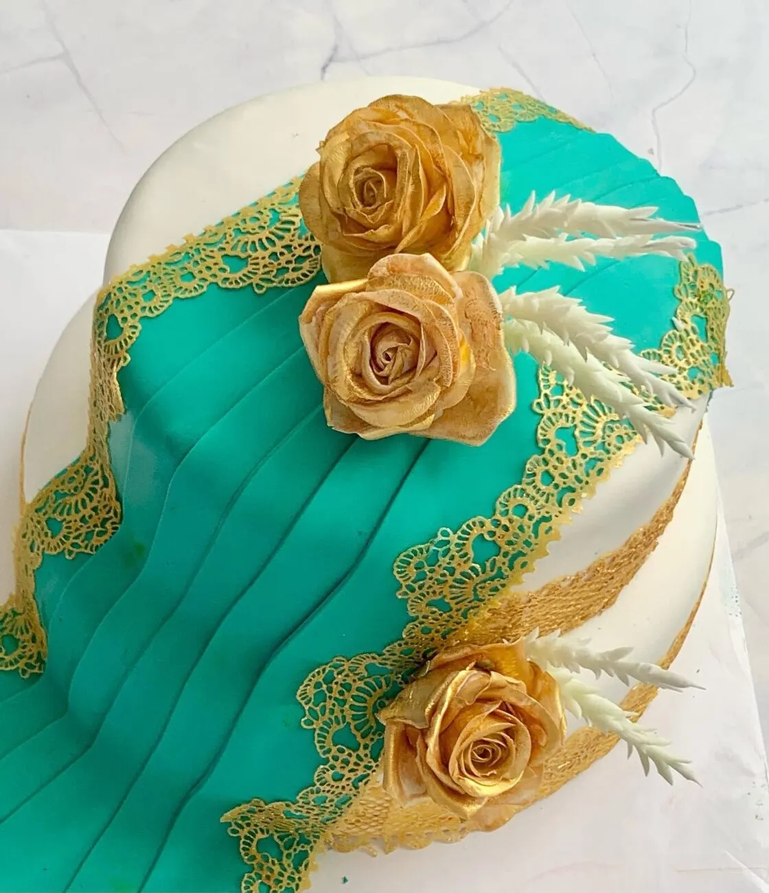 Nikah or waleema cake by Fainaz Milhan, 2022