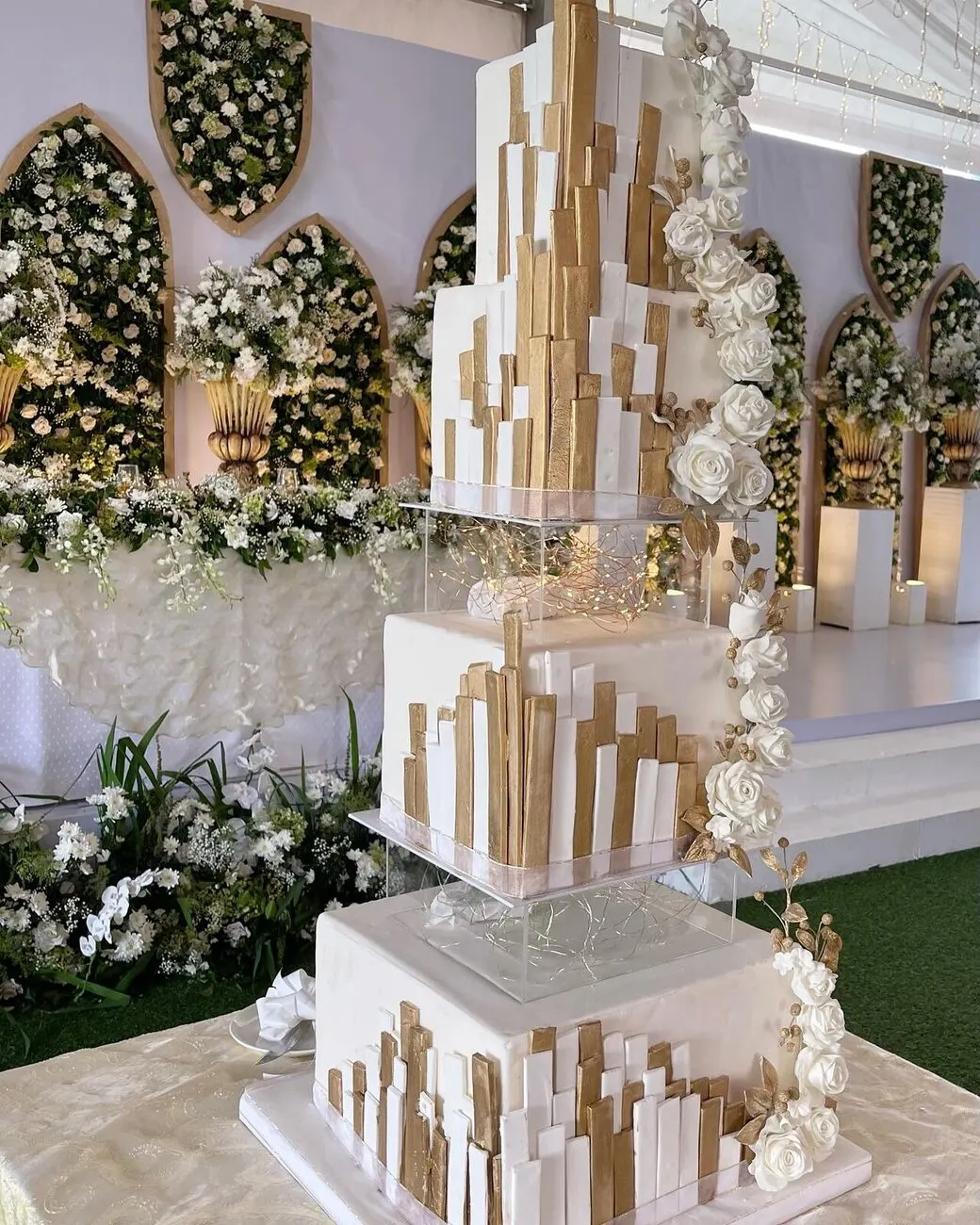 Wedding or engagement cake by Fainaz Milhan, 2022