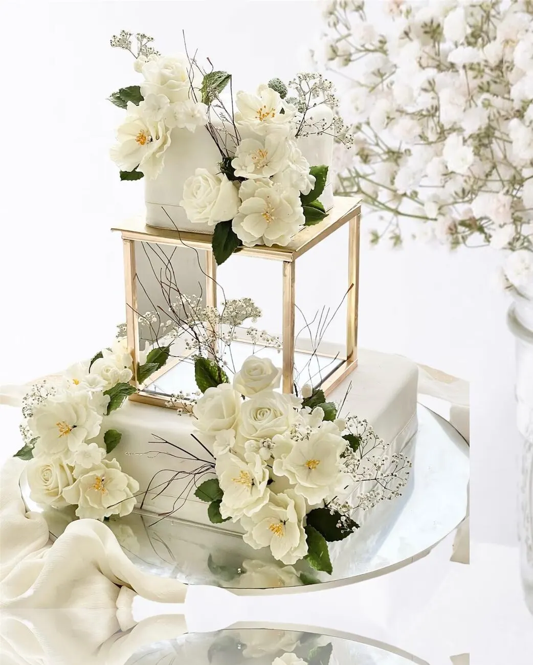Wedding or engagement cake by Fainaz Milhan, 2023