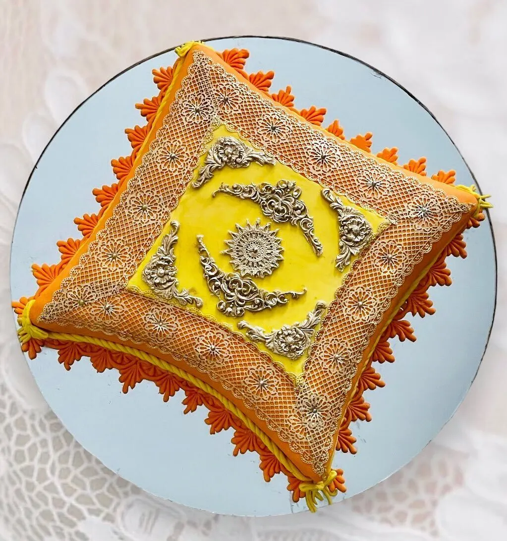 Nikah or waleema cake by Fainaz Milhan, 2023