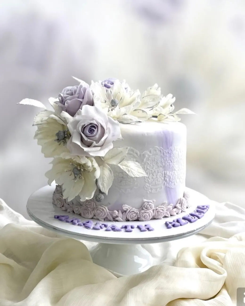 Wedding or engagement cake by Fainaz Milhan, 2023