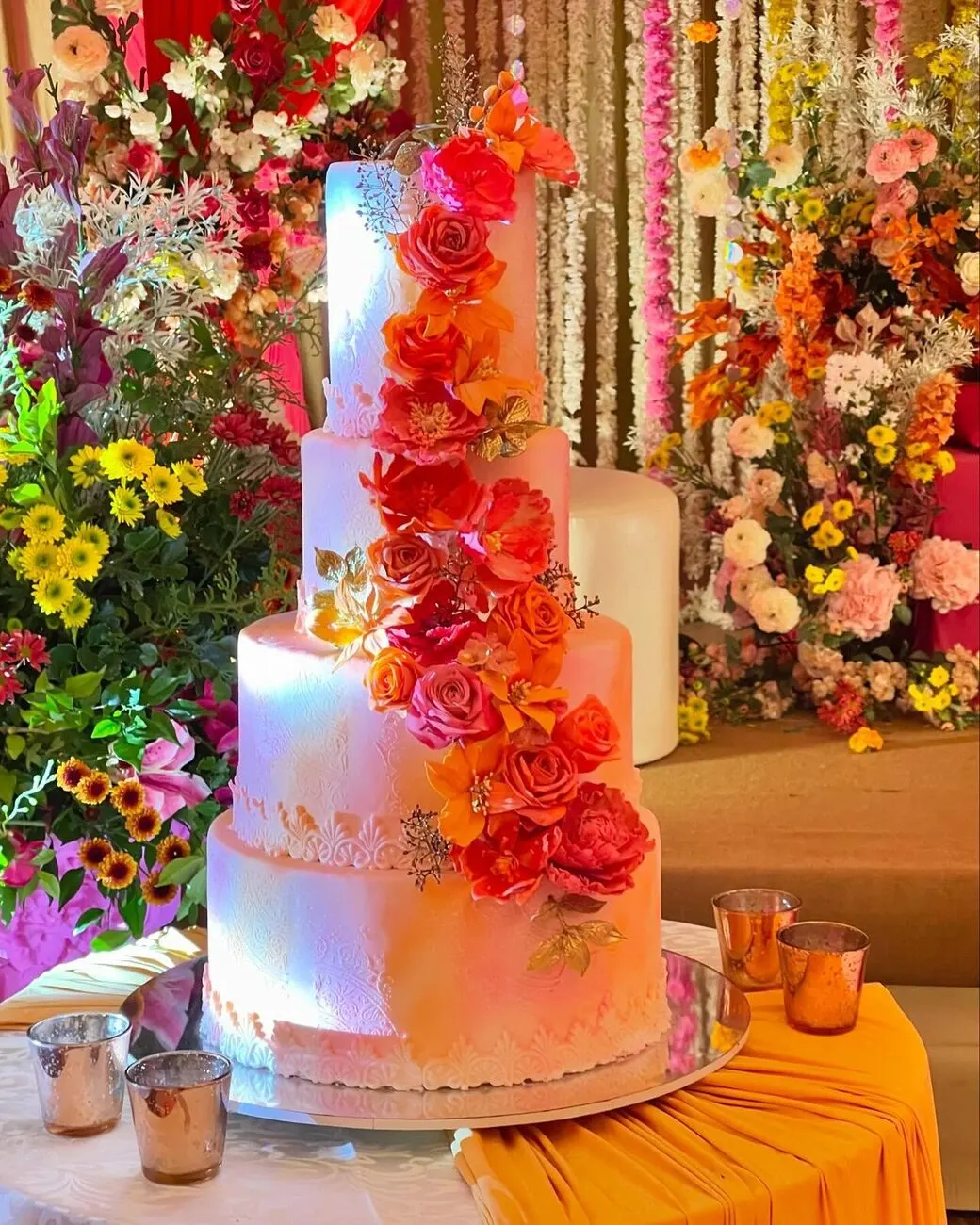 Nikah or waleema cake by Fainaz Milhan, 2024