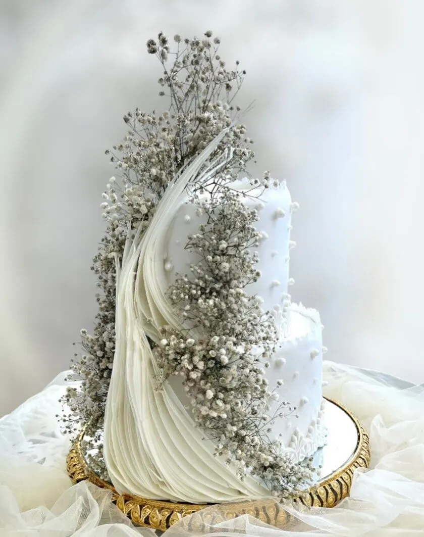 Nikah or waleema cake by Fainaz Milhan, 2025