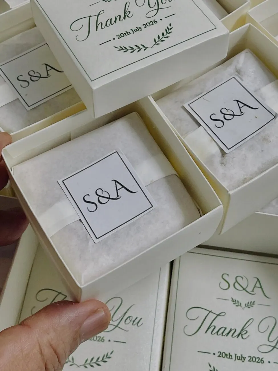 Wedding favours by Fainaz Milhan, 2026