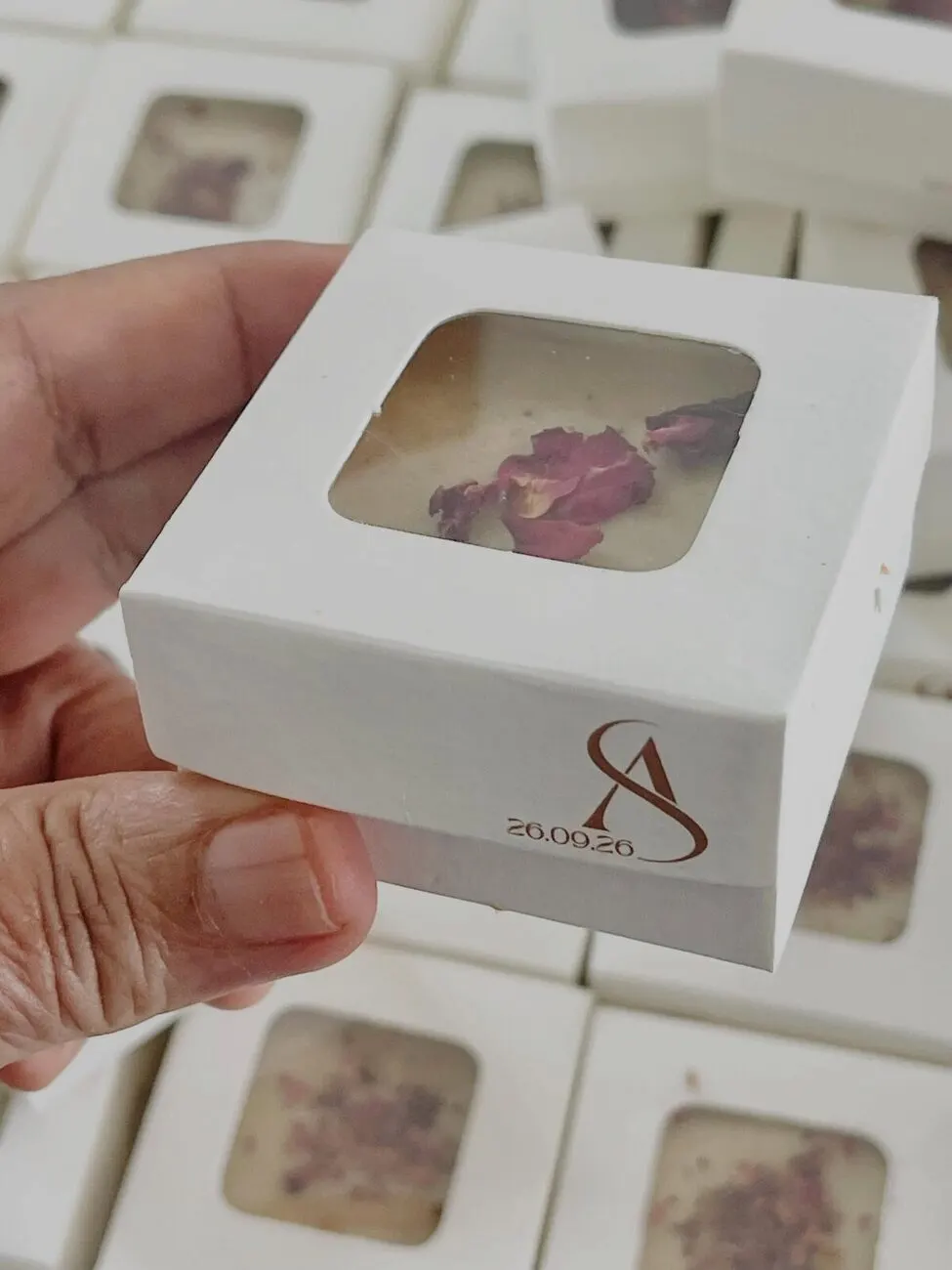 Wedding favours by Fainaz Milhan, 2026