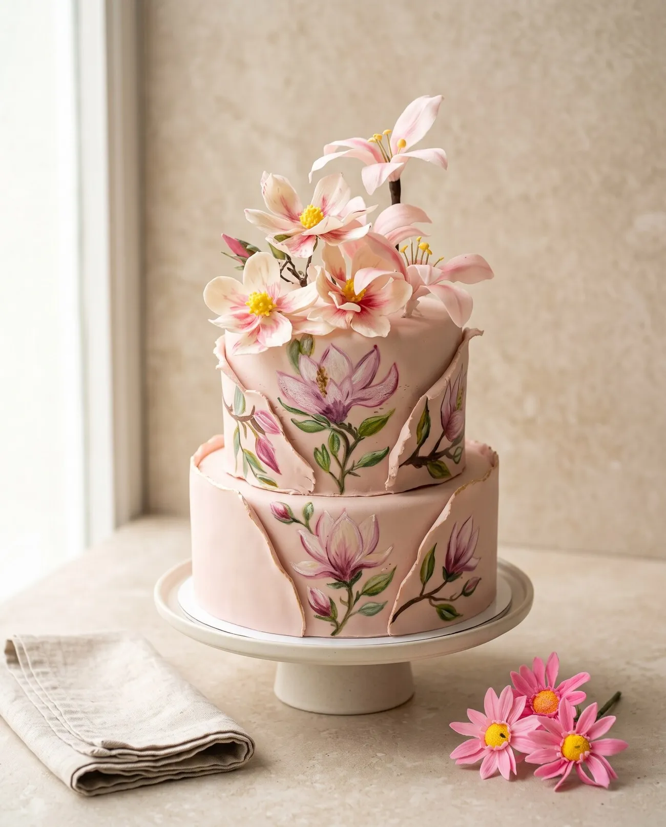 Celebration Cakes Class: Our full cake decorating course: ten lessons, starting with a basic sponge and finishing with wedding cake structures.