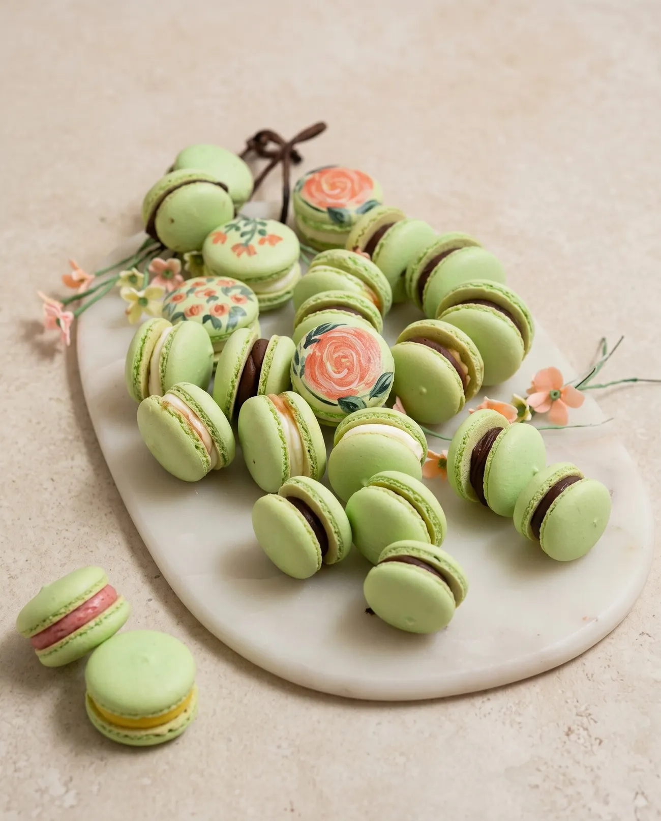 Macaron Workshop: Fainaz's foolproof macaron method, plus five fillings.