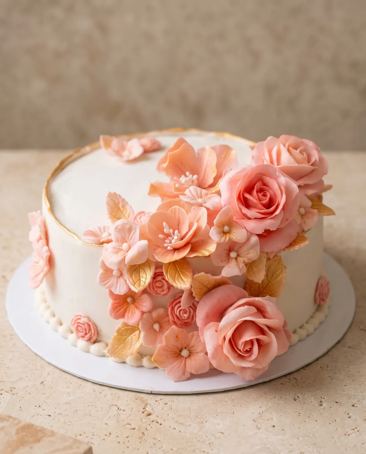 Sugar flower cakes