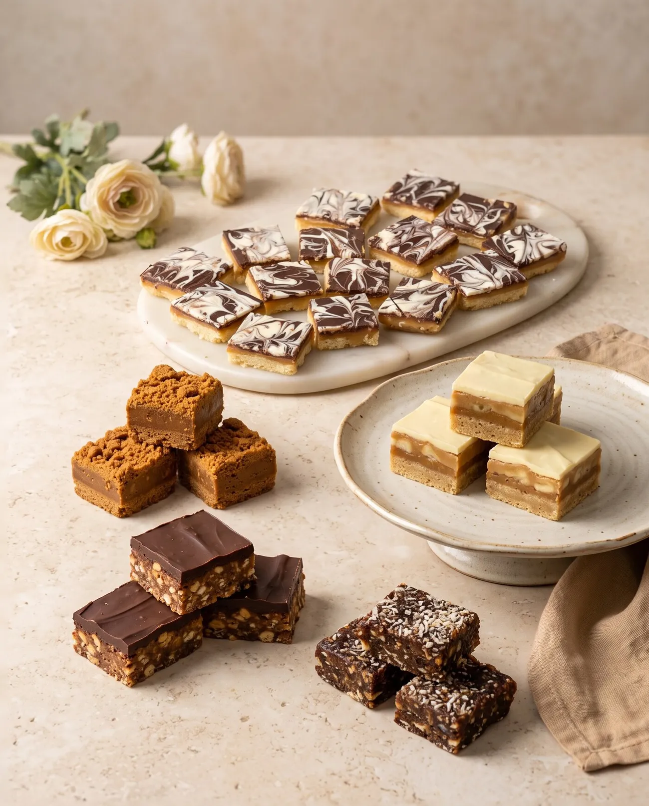 Sweet Bars Workshop: Five no-fuss bars, including millionaire's shortbread and banoffee blondies.